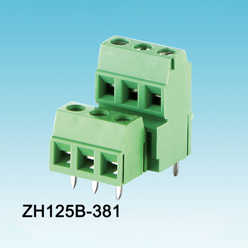 3.81 Zöld kombinált csavaros PCB sorkapocs