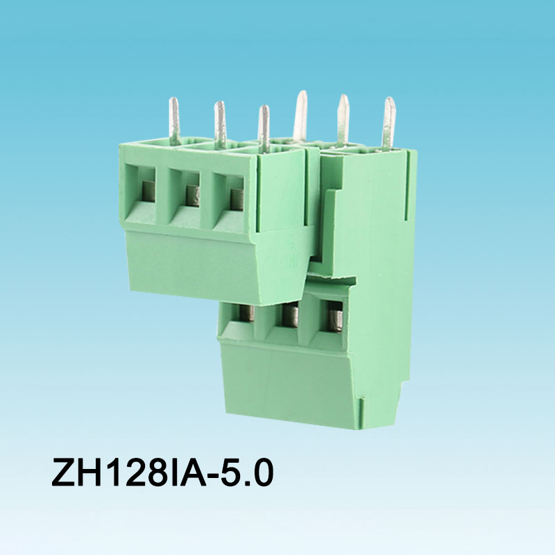 Zöld 128-as keresztirányú PCB csavaros kapocs